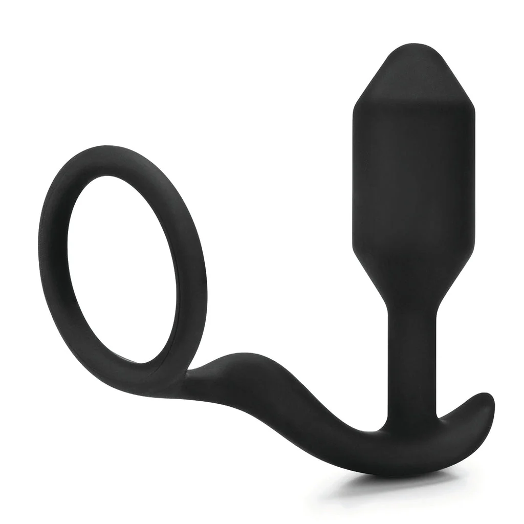 791-b-vibe-snug-tug-weighted-silicone-plug-penis-ring-1.webp b-Vibe Snug & Tug Weighted Silicone Plug & Penis Ring