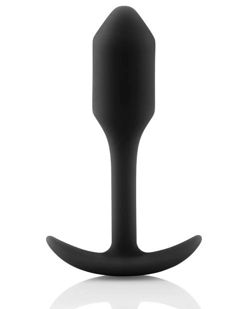 800-b-vibe-snug-plug-1-weighted-black-1.webp b-Vibe Snug Plug 1 Weighted - Black