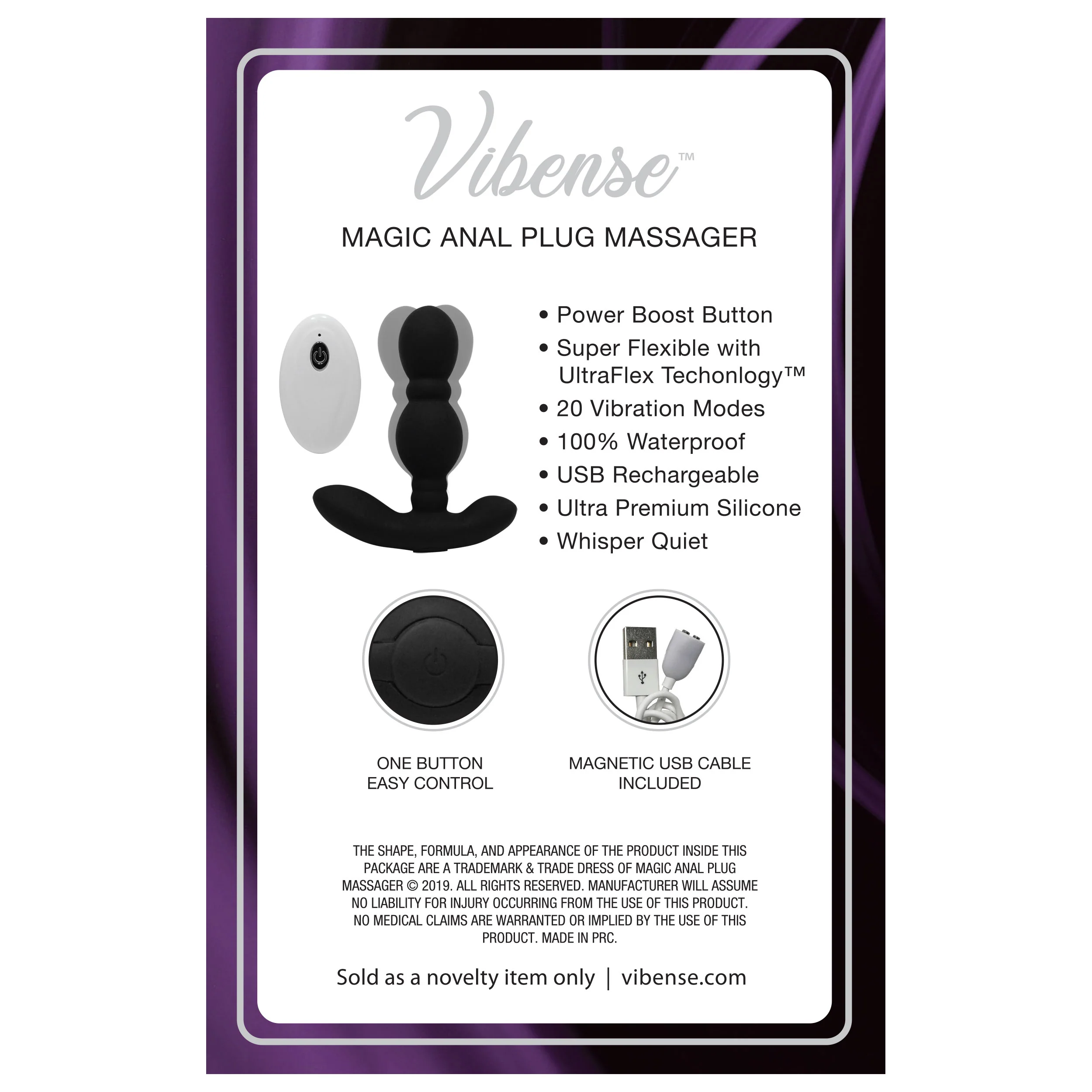 825-vibense-magic-remote-short-plug-black-2.webp Vibense Magic Remote Short Plug - Black