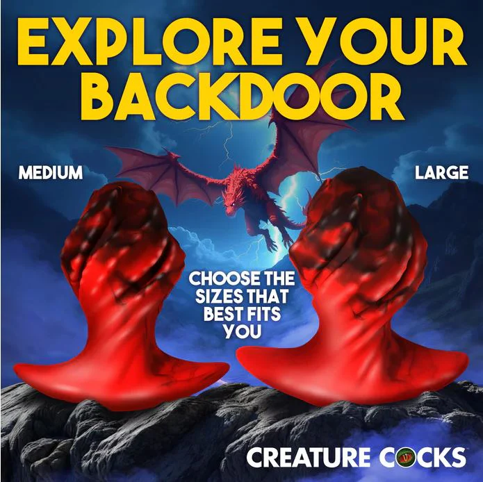 Dragonspawn Silicone Butt Plug by Creature Cocks - Large