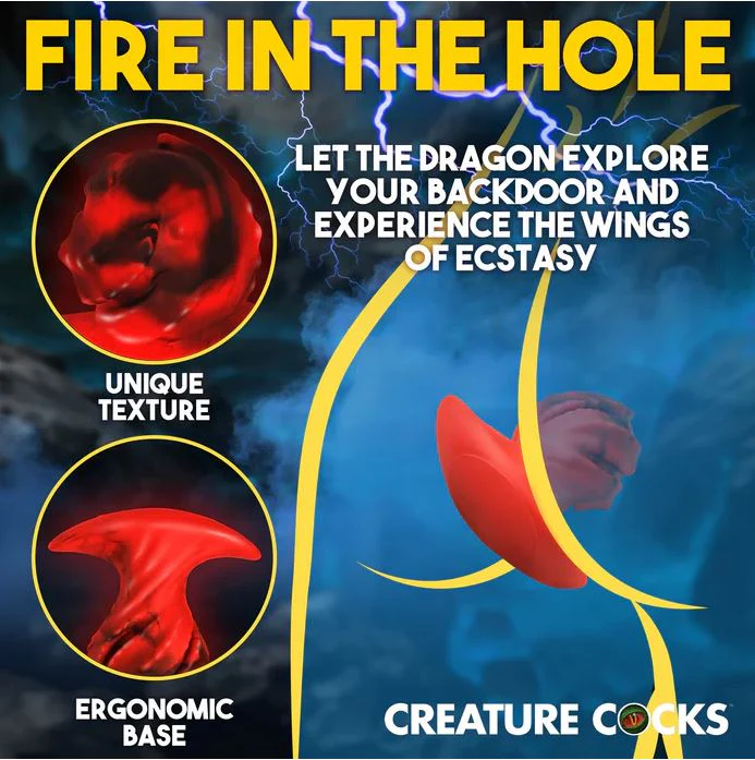 Dragonspawn Silicone Butt Plug by Creature Cocks - Large