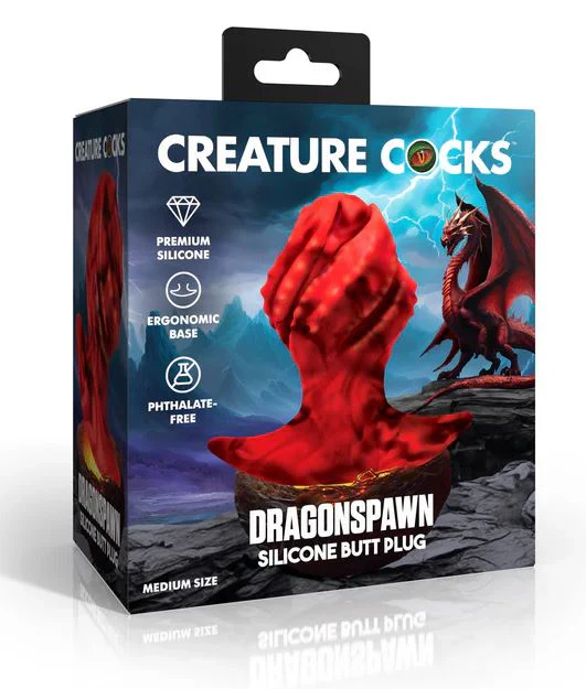 Dragonspawn Silicone Butt Plug by Creature Cocks - Large