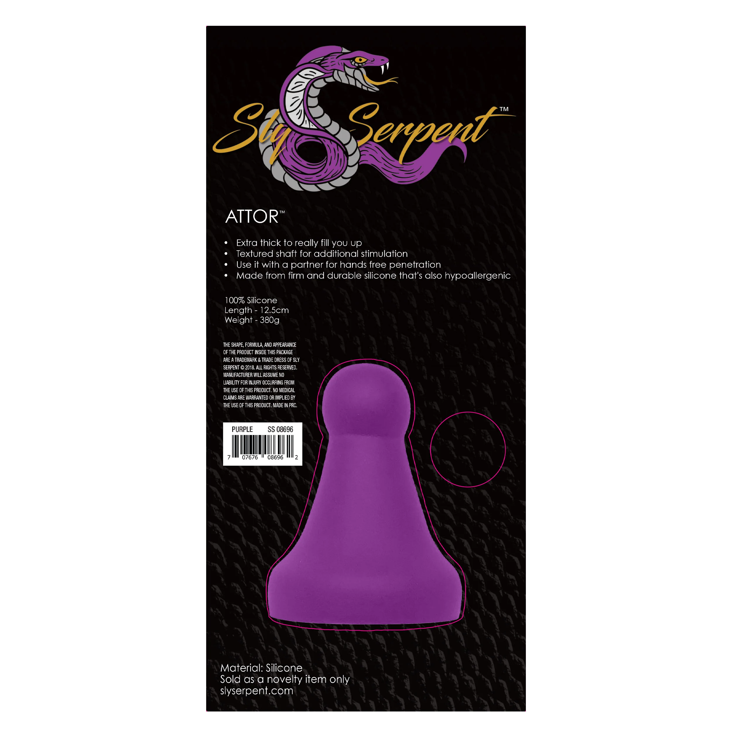 Sly Serpent Purple Attor Plug