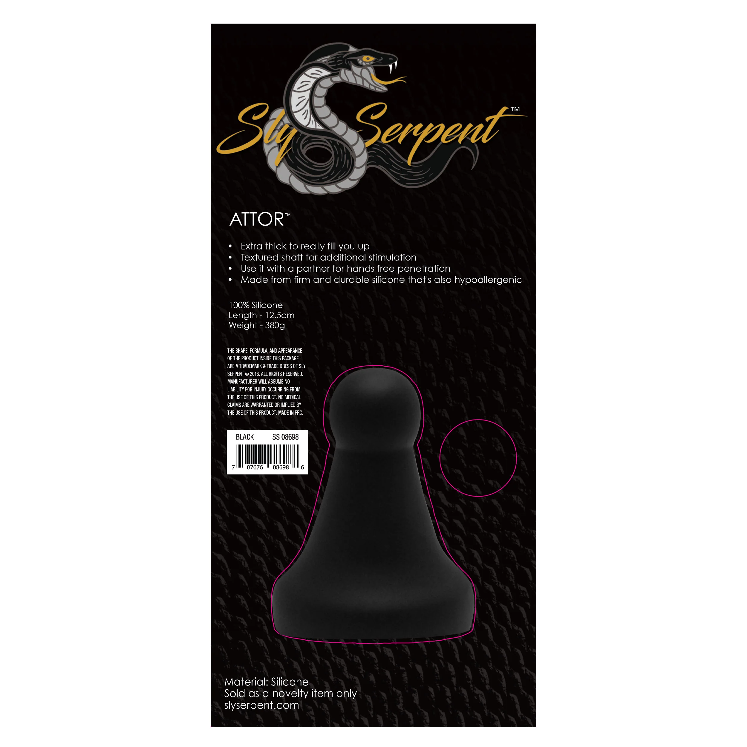 Sly Serpent Black Attor Plug