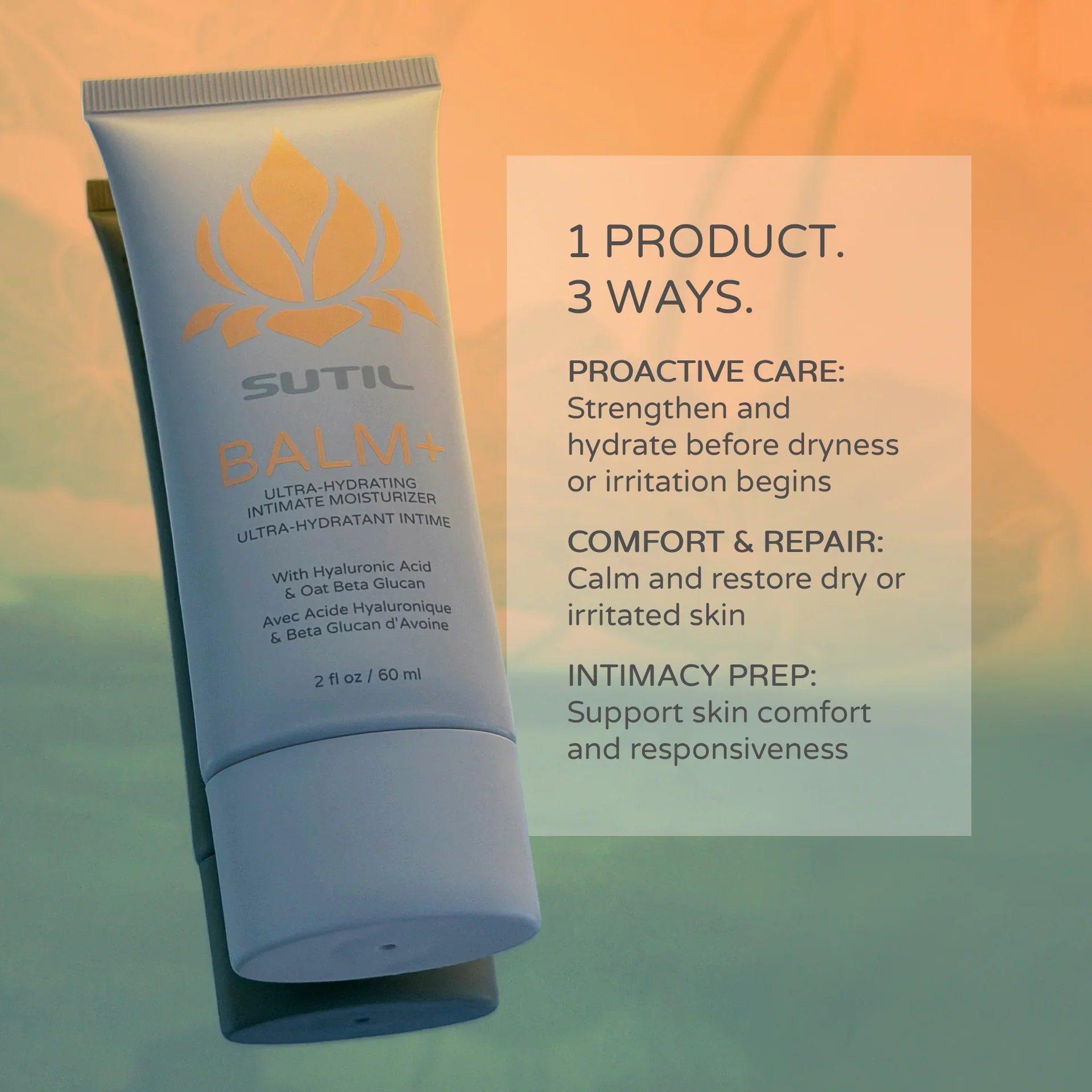 SUTIL BALM+ Intimate Moisturizer 2oz