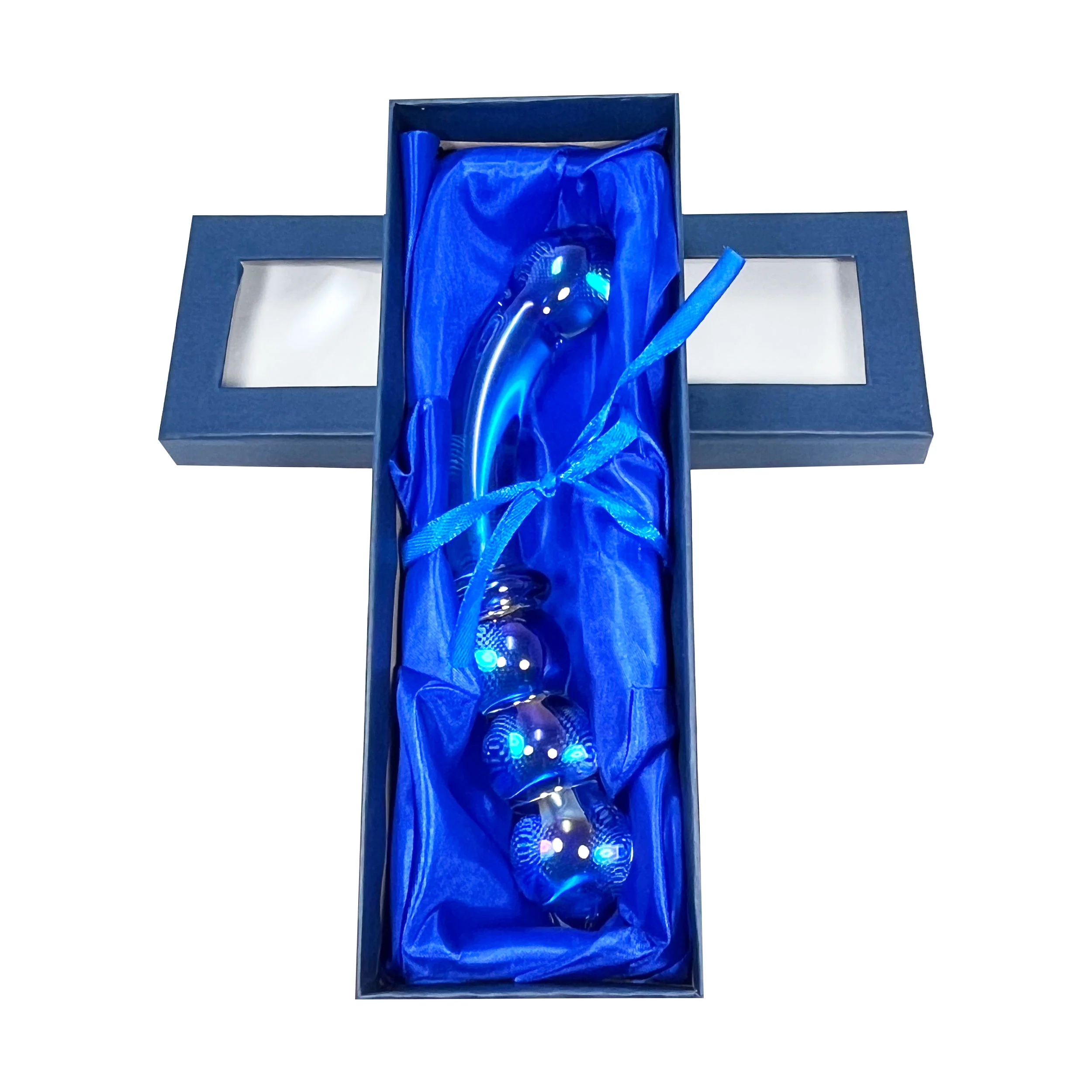 863-dual-end-curved-triple-bulb-anal-probe-by-glass-pleasure-play-in-blue-2.webp Dual-End Curved Triple Bulb Anal Probe by Glass Pleasure Play in Blue