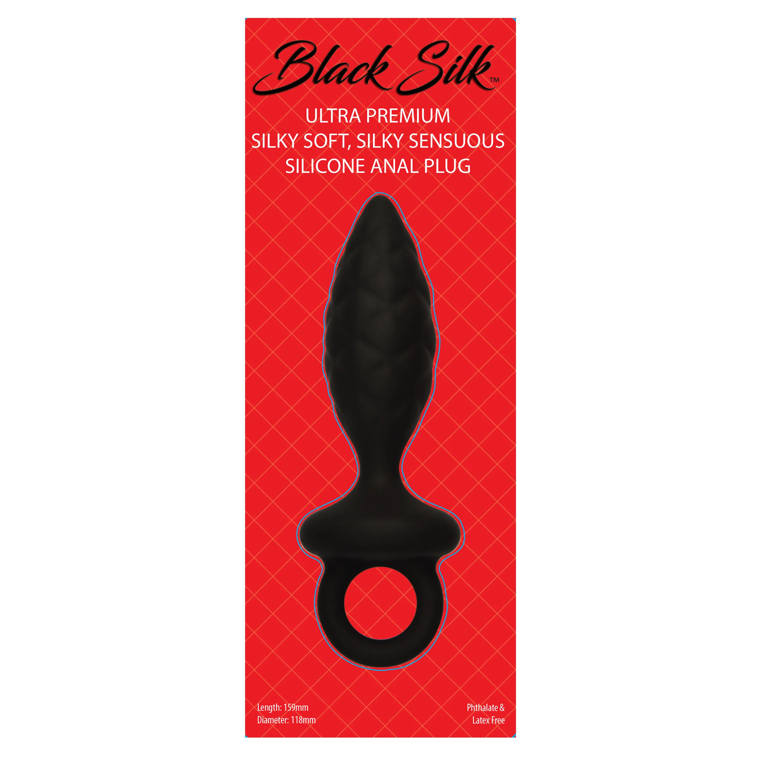Black Silk Large Anal Plug